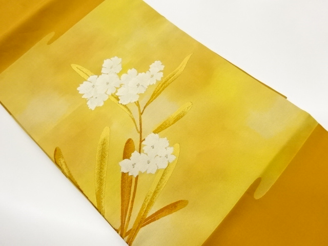 JAPANESE NAGOYA OBI / WOVEN FLOWER